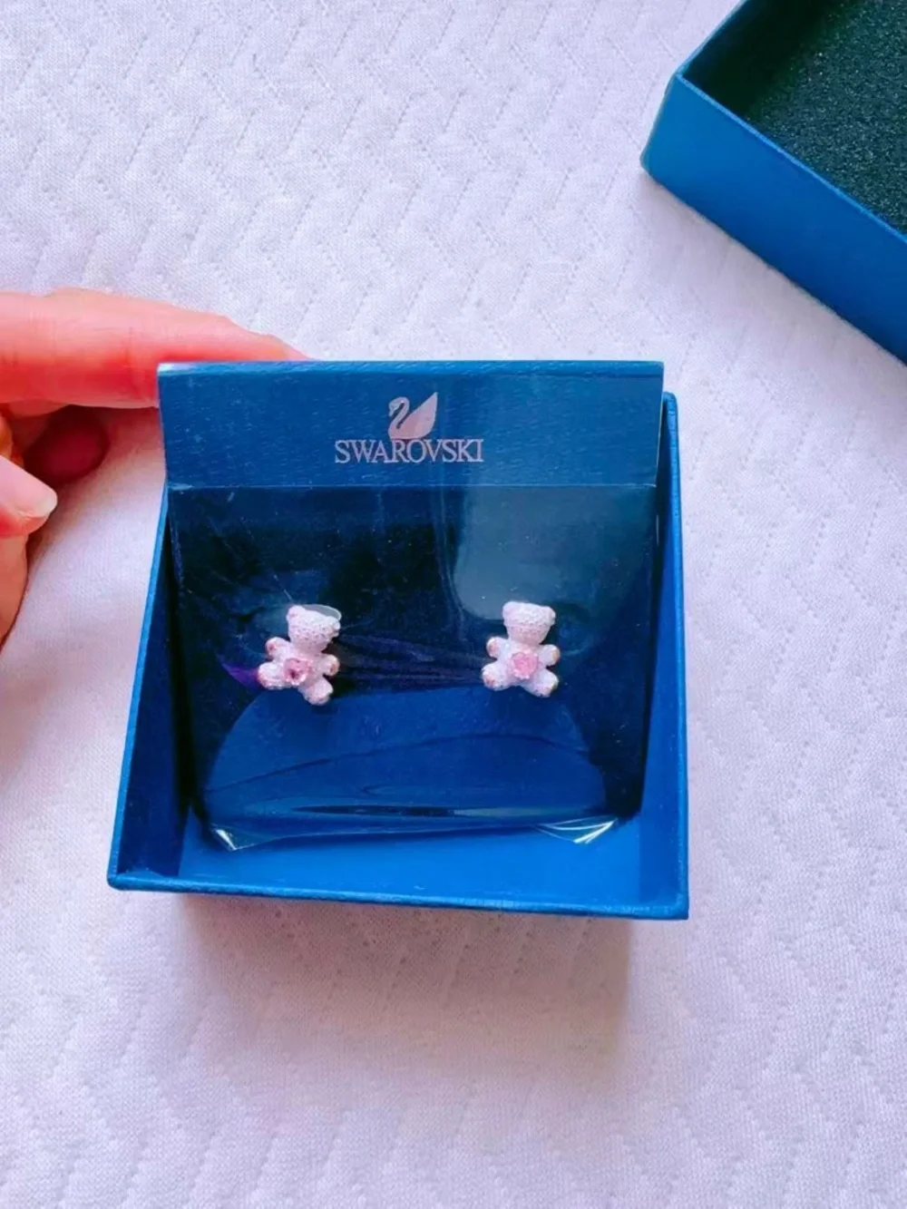 Swarovski Teddy Multi-Colored Rose Gold-Plating‎ Pierced Earrings